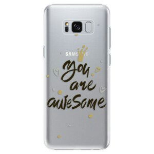 Plastové pouzdro iSaprio - You Are Awesome - black - Samsung Galaxy S8 Plus
