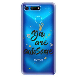 Odolné silikonové pouzdro iSaprio - You Are Awesome - black - Huawei Honor View 20