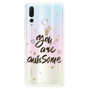 Odolné silikonové pouzdro iSaprio - You Are Awesome - black - Huawei Nova 4