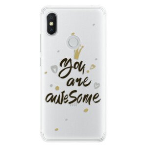 Silikonové pouzdro iSaprio - You Are Awesome - black - Xiaomi Redmi S2