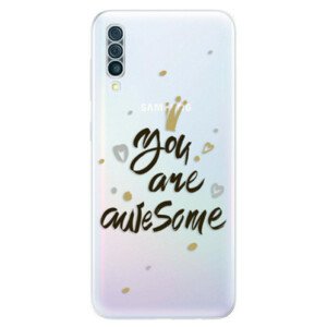 Odolné silikonové pouzdro iSaprio - You Are Awesome - black - Samsung Galaxy A50