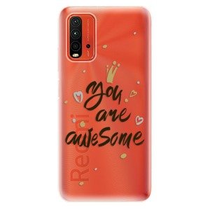 Odolné silikonové pouzdro iSaprio - You Are Awesome - black - Xiaomi Redmi 9T