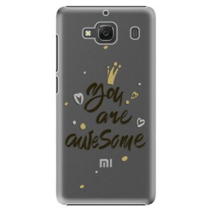 Plastové pouzdro iSaprio - You Are Awesome - black - Xiaomi Redmi 2