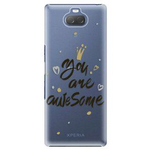 Plastové pouzdro iSaprio - You Are Awesome - black - Sony Xperia 10 Plus