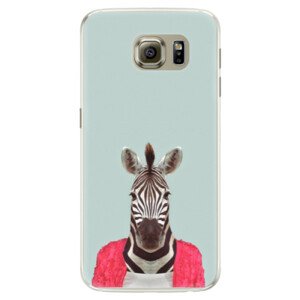 Silikonové pouzdro iSaprio - Zebra 01 - Samsung Galaxy S6 Edge