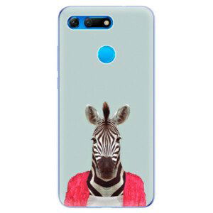 Odolné silikonové pouzdro iSaprio - Zebra 01 - Huawei Honor View 20