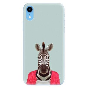 Odolné silikonové pouzdro iSaprio - Zebra 01 - iPhone XR