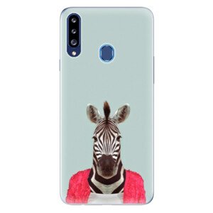 Odolné silikonové pouzdro iSaprio - Zebra 01 - Samsung Galaxy A20s