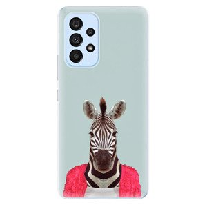 Odolné silikonové pouzdro iSaprio - Zebra 01 - Samsung Galaxy A53 5G