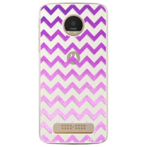 Plastové pouzdro iSaprio - Zigzag - purple - Lenovo Moto Z Play