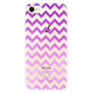 Odolné silikonové pouzdro iSaprio - Zigzag - purple - iPhone 8