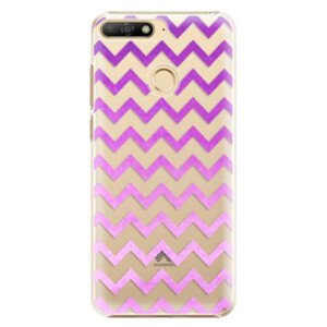 Plastové pouzdro iSaprio - Zigzag - purple - Huawei Y6 Prime 2018