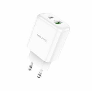 Napájecí adaptér USB-A a USB-C Borofone - 20W