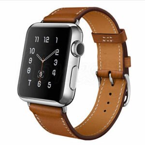 eses Kožený řemínek pro Apple Watch - Hnědý, 38mm/40mm/41mm