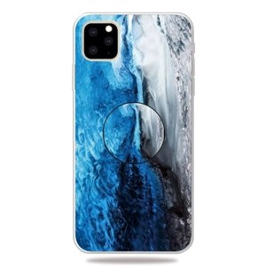 Kryt 3D mramor na iPhone 11 Pro Max - Dark blue