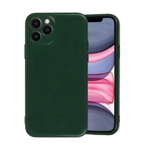 Silikonový kryt pro iPhone 12 Mini tmavě zelený