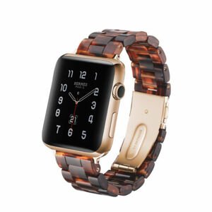 eses Řemínek z epoxidové pryskyřice pro Apple Watch - Vzorovaný hnědý, 42mm/44mm/45mm/49mm