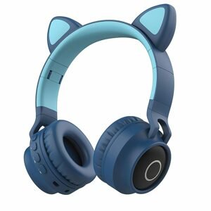 Bluetooth sluchátka CA-028, tmavě modrá