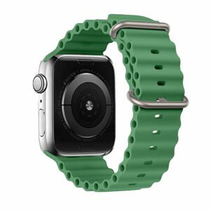Silicone řemínek, Apple Watch 42 / 44 / 45 / 49 mm, design 1, zelený