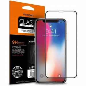 Spigen Full Cover Glass FC Tvrzené sklo, iPhone XR / 11, černé