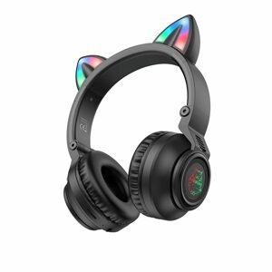 Borofone BO18 Cat Ear Bluetooth sluchátka, černé