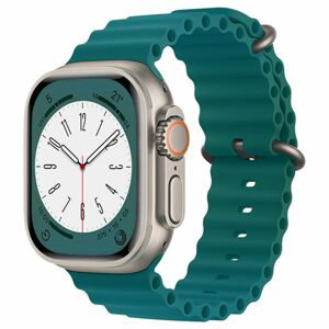 Techsuit Řemínek na hodinky W038, Apple Watch 1 / 2 / 3 / 4 / 5 / 6 / 7 / 8 / SE / SE 2 / Ultra (42 / 44 / 45 / 49 mm), zelená