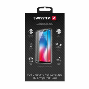 Swissten Ultra durable 3D Full Glue Ochranné tvrzené sklo, Apple iPhone 12 / 12 Pro, černé