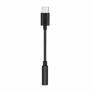 Adaptér USB-C - Jack 3.5 mm, černý