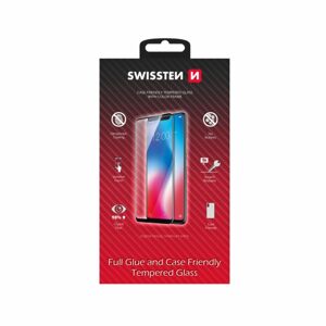 Swissten Full Glue, Color frame, Case friendly, Ochranné tvrzené sklo, Xiaomi Redmi Note 10S, černé