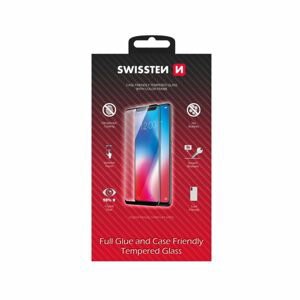 Swissten Full Glue, Color frame, Case friendly, Ochranné tvrzené sklo, Apple iPhone 13 Pro Max, černé