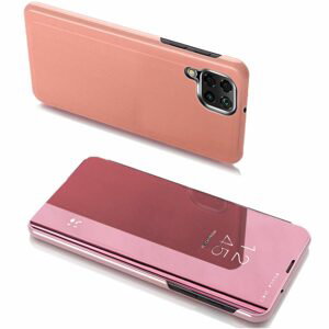 Clear view růžové pouzdro na telefon Samsung Galaxy A22 4G
