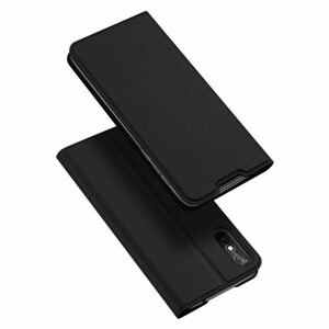 Dux Ducis Skin Leather case, knížkové pouzdro, Xiaomi Redmi 9A, černé