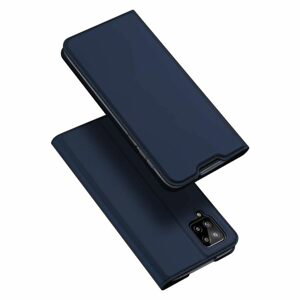 Dux Ducis Skin Leather case, knížkové pouzdro, Samsung Galaxy A12, modré