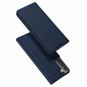 Dux Ducis Skin Leather case, knížkové pouzdro, Samsung Galaxy S21 Plus 5G, modré