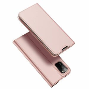 Dux Ducis Skin Leather case, knížkové pouzdro, Samsung Galaxy A02s, růžové