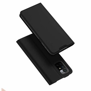 Dux Ducis Skin Leather case, knížkové pouzdro, Xiaomi Redmi 10, černé