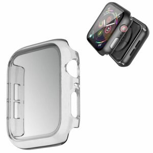 Pouzdro 2v1 se sklem pro Apple Watch 4 / 5 / 6 40 mm, průhledné