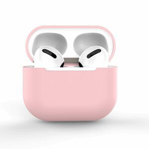 Silikonové měkké pouzdro na AirPods Pro, růžové (pouzdro C)