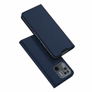 Dux Ducis Skin Leather case, knížkové pouzdro, Xiaomi Redmi 10C, modré