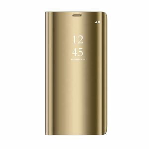 Clear view zlaté pouzdro na telefon Samsung Galaxy A12 / M12