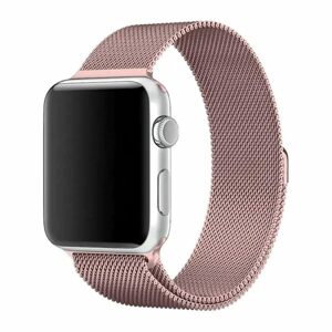 Magnetic Strap řemínek pro Apple Watch 6 / 5 / 4 / 3 / 2 / SE (40mm / 38mm), růžový
