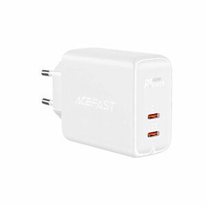 Acefast adaptér 2x USB-C 40W, PPS, PD, QC 3.0, AFC, FCP, bílý (A9 bílý)