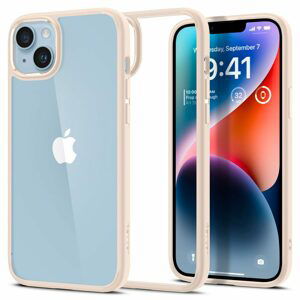 Spigen Ultra hybrid kryt na mobil, iPhone 14 Plus, béžový