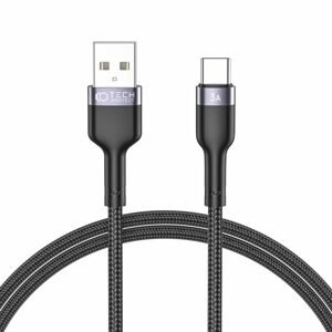 Tech-Protect UltraBoost USB-C kabel, 3 A, 2 m, černý