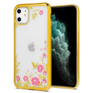 Zadní kryt DIAMOND FLOWER pro Iphone 11 Pro Max zlatý