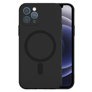 TEL PROTECT MagSilikonové pouzdro pro Iphone 12 Black