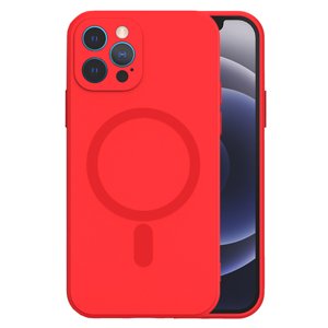 TEL PROTECT MagSilikonové pouzdro pro Iphone 12 Pro Red