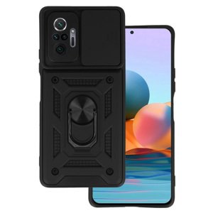 Slide Camera Armor Case pro Xiaomi Redmi Note 10 Pro/Note 10 Pro Max Black