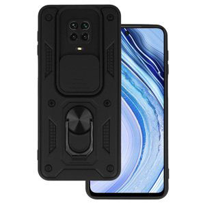 Slide Camera Armor Case pro Xiaomi Redmi Note 9S/Note 9 Pro Black