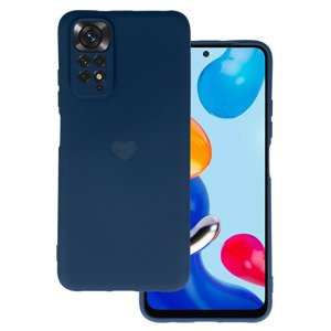 Vennus Silikonové pouzdro se srdcem pro Xiaomi Redmi Note 11/Note 11S design 1 navy